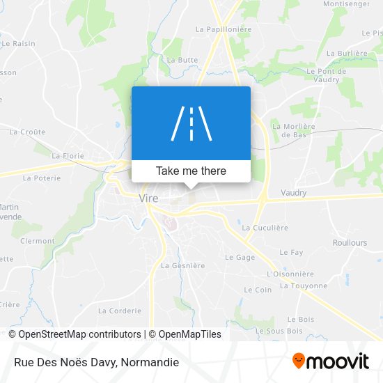 Rue Des Noës Davy map