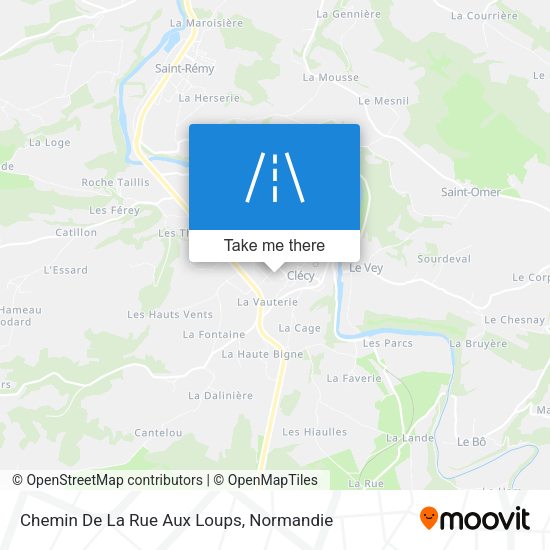 Chemin De La Rue Aux Loups map