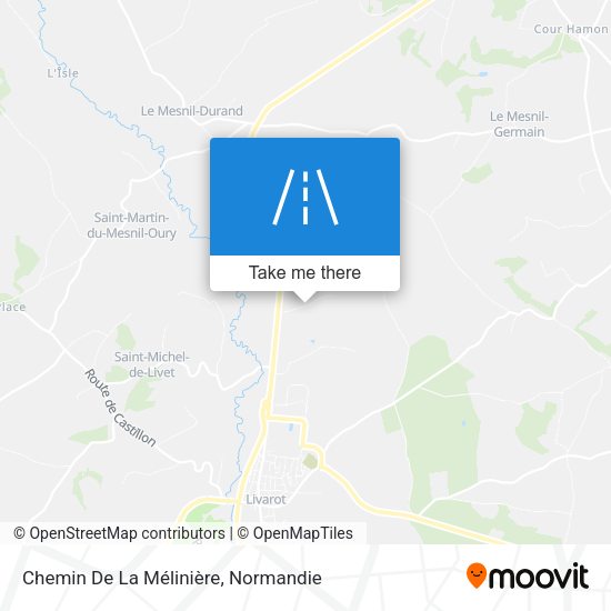Chemin De La Mélinière map