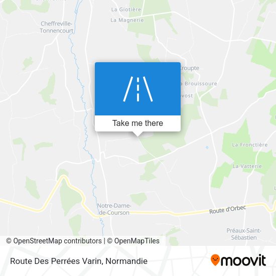Route Des Perrées Varin map