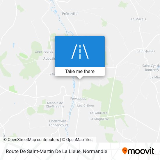 Route De Saint-Martin De La Lieue map