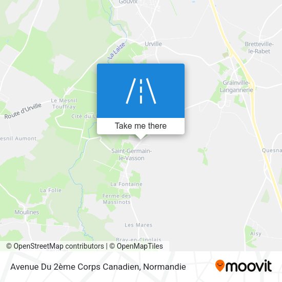 Avenue Du 2ème Corps Canadien map