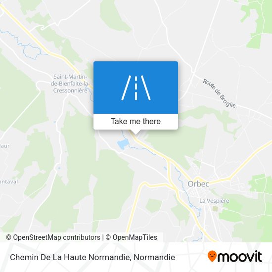 Chemin De La Haute Normandie map