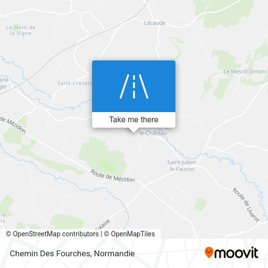 Chemin Des Fourches map