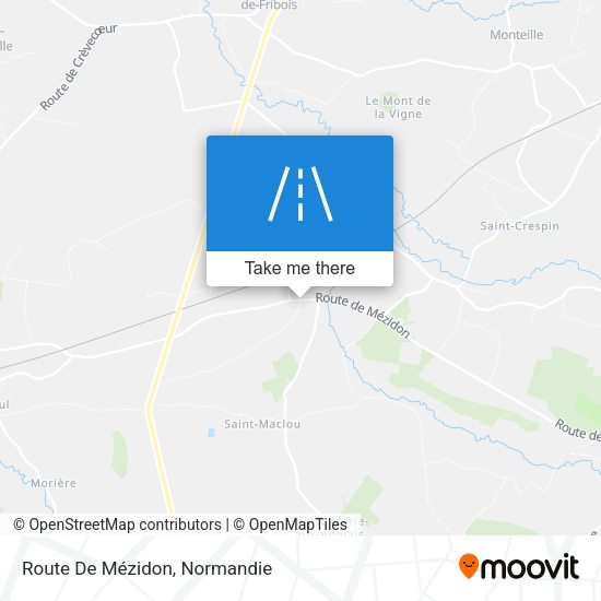 Route De Mézidon map