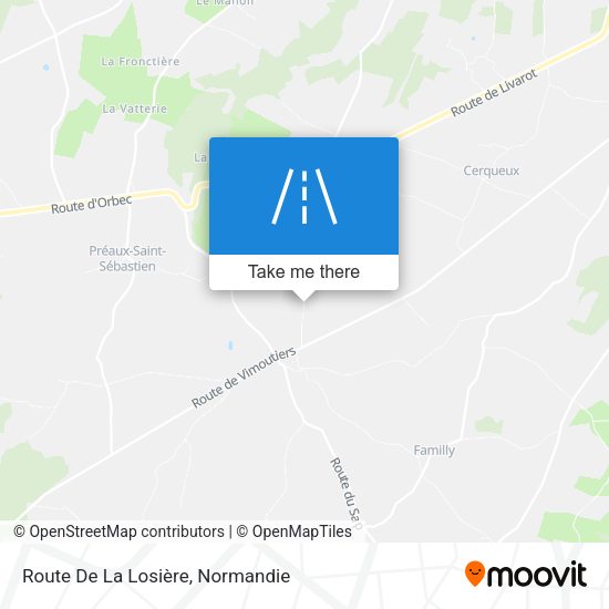 Route De La Losière map