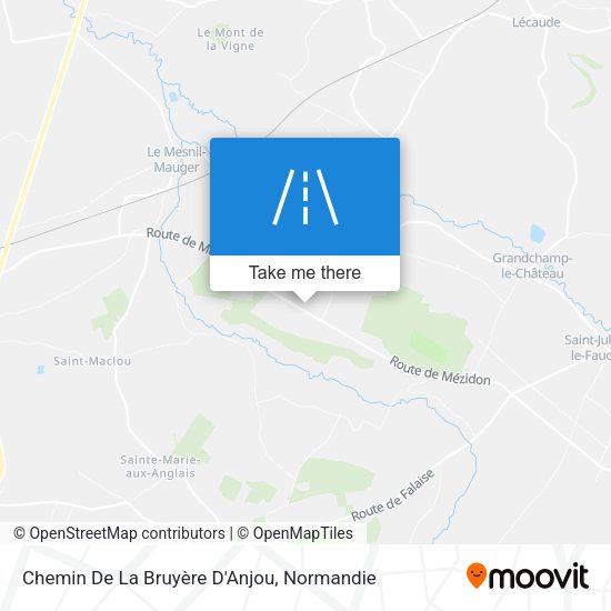 Chemin De La Bruyère D'Anjou map