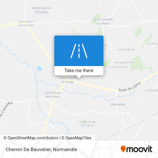 Chemin De Bauvatier map