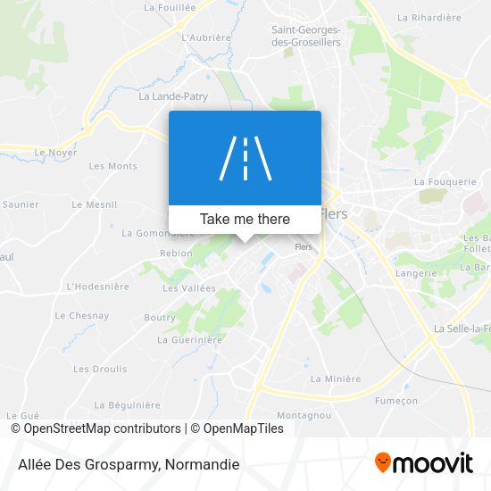 Allée Des Grosparmy map