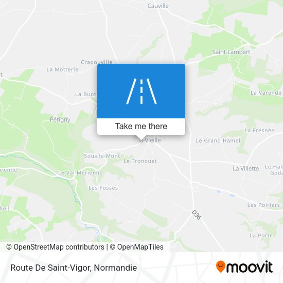 Route De Saint-Vigor map