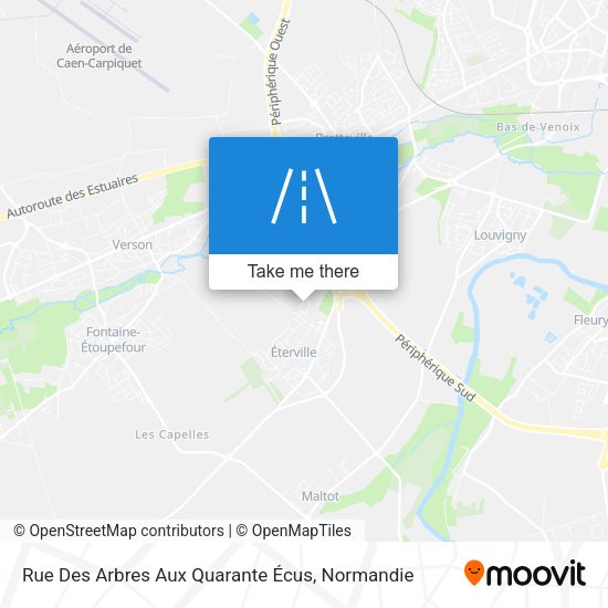Rue Des Arbres Aux Quarante Écus map