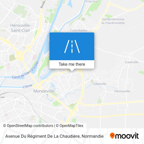 Avenue Du Régiment De La Chaudière map