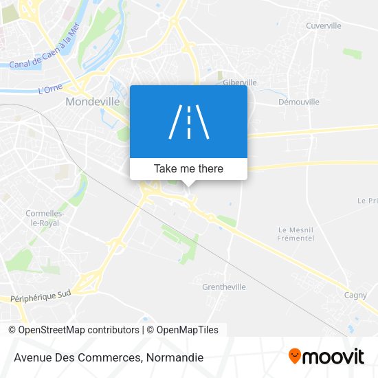 Avenue Des Commerces map