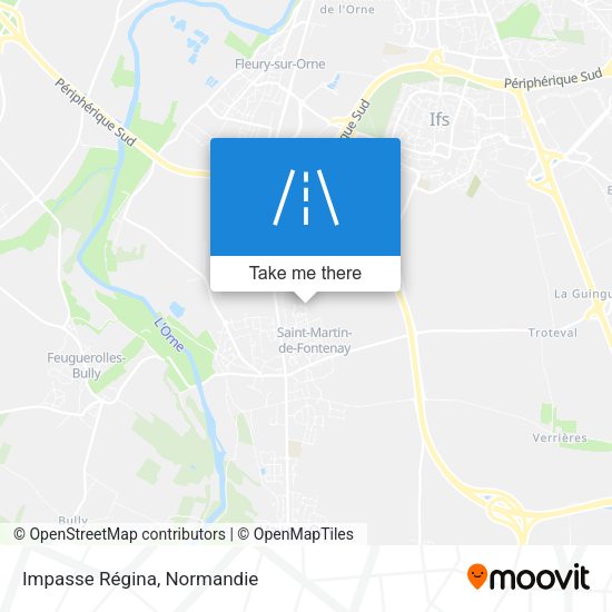 Impasse Régina map