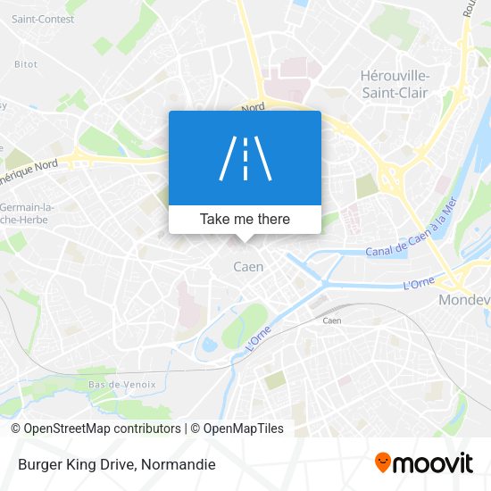 Burger King Drive map