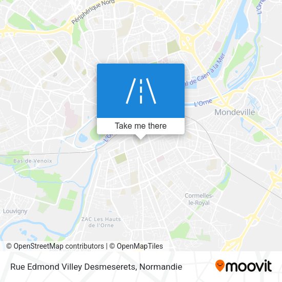 Rue Edmond Villey Desmeserets map