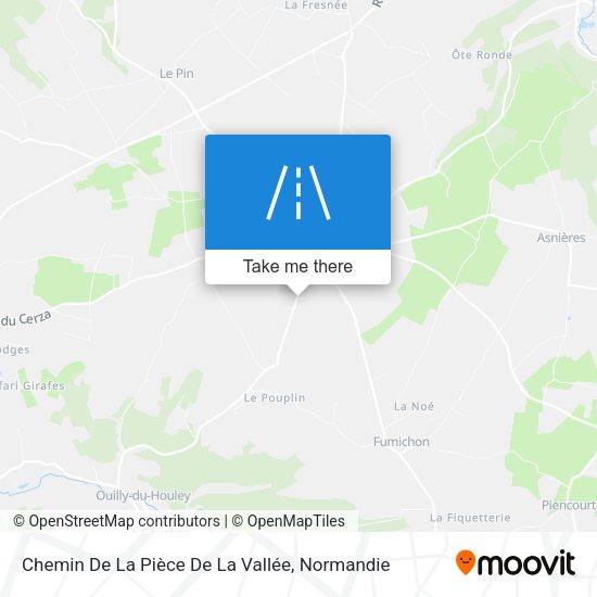 Chemin De La Pièce De La Vallée map