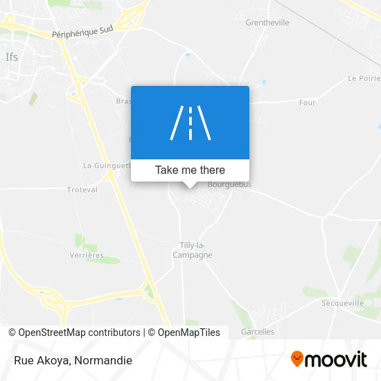 Rue Akoya map