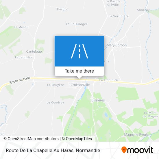 Route De La Chapelle Au Haras map