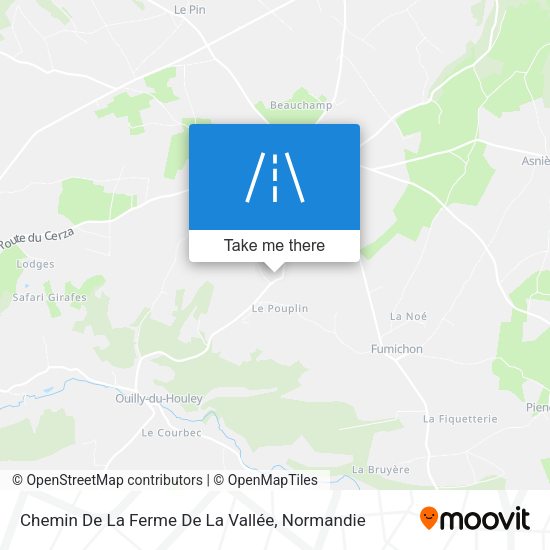 Chemin De La Ferme De La Vallée map