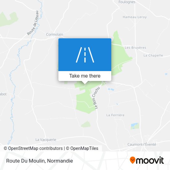 Route Du Moulin map