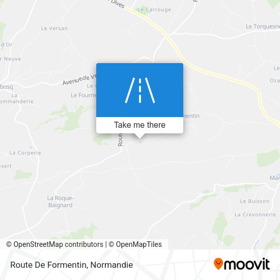 Route De Formentin map