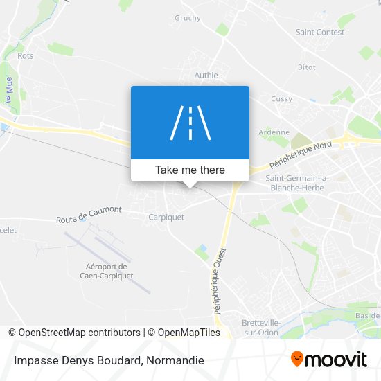 Impasse Denys Boudard map