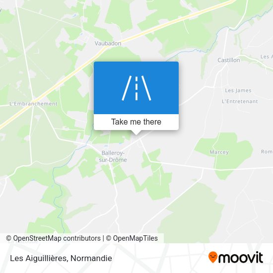 Les Aiguillières map