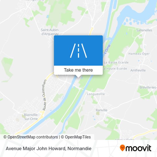Avenue Major John Howard map