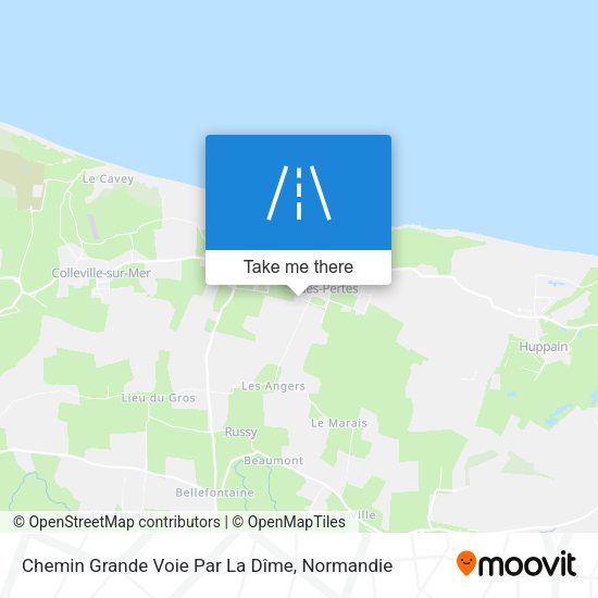 Chemin Grande Voie Par La Dîme map