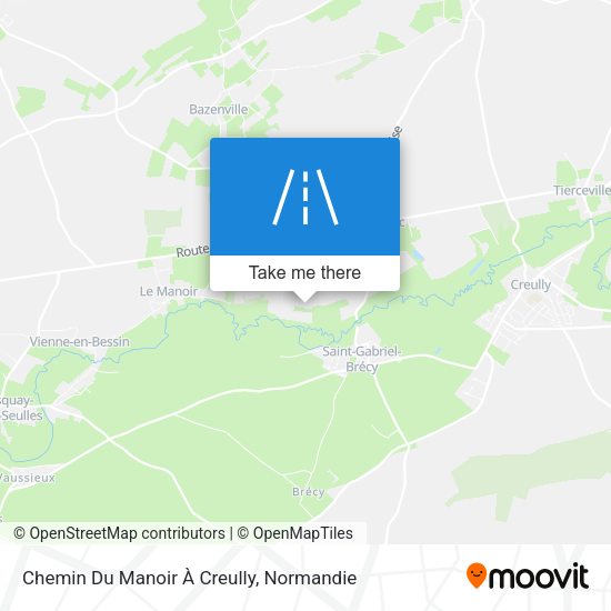 Chemin Du Manoir À Creully map