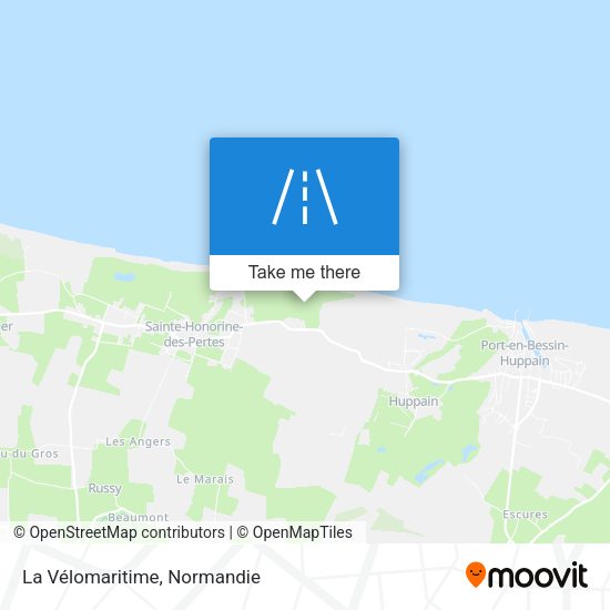 La Vélomaritime map