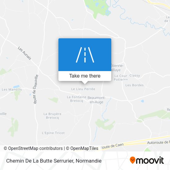 Chemin De La Butte Serrurier map