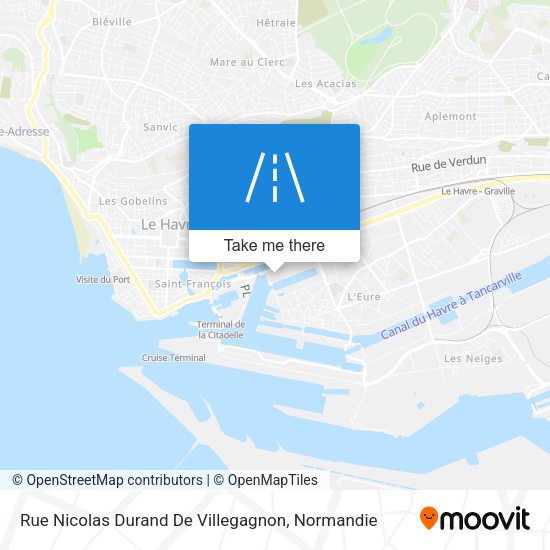 Rue Nicolas Durand De Villegagnon map