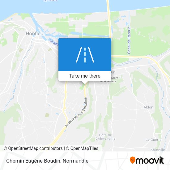 Chemin Eugène Boudin map