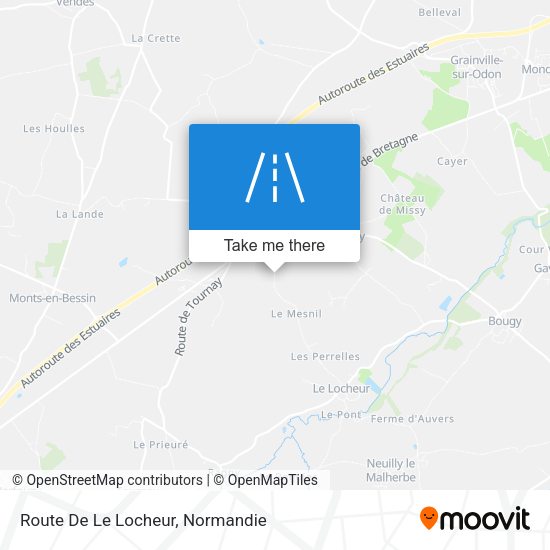 Route De Le Locheur map