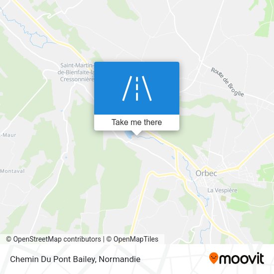 Chemin Du Pont Bailey map