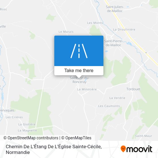 Chemin De L'Étang De L'Église Sainte-Cécile map