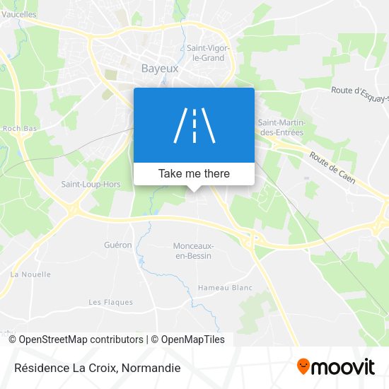 Résidence La Croix map