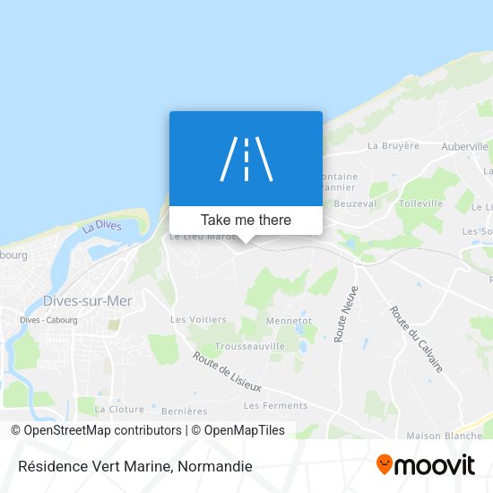Résidence Vert Marine map