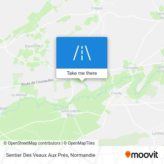 Sentier Des Veaux Aux Prés map