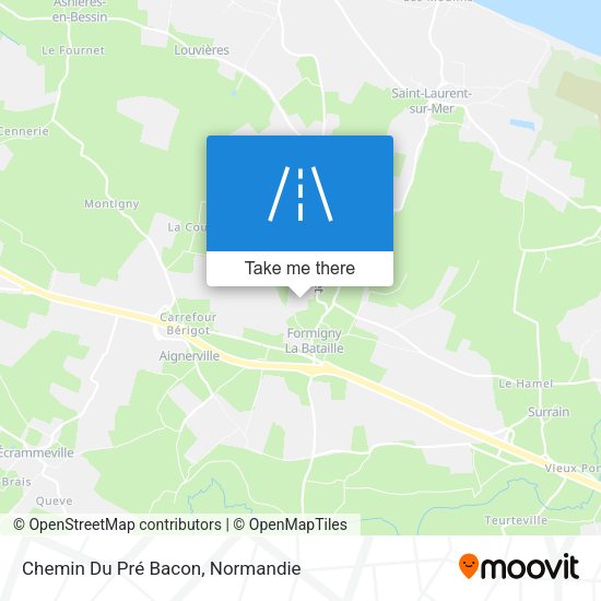 Chemin Du Pré Bacon map