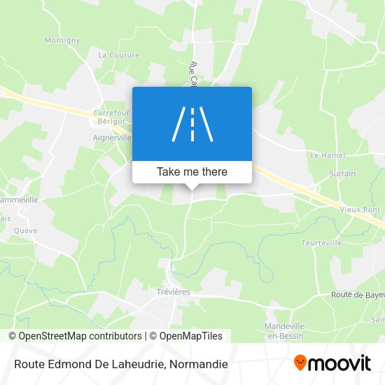 Route Edmond De Laheudrie map