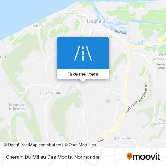 Chemin Du Milieu Des Monts map