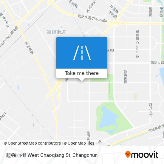 超强西街 West Chaoqiang St map