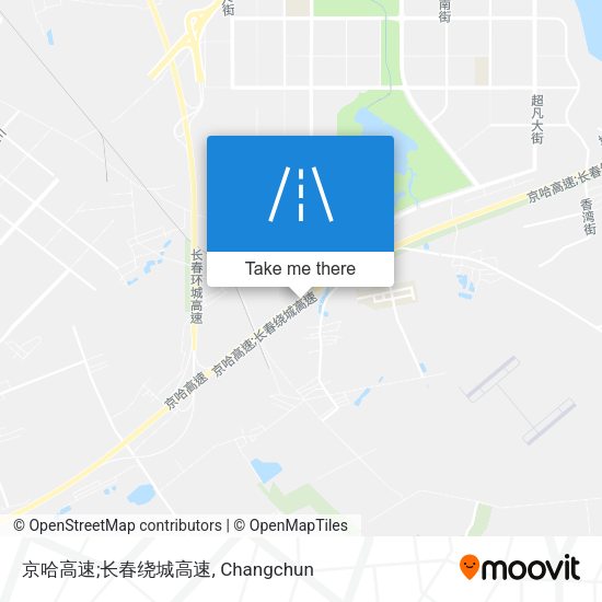 京哈高速;长春绕城高速 map