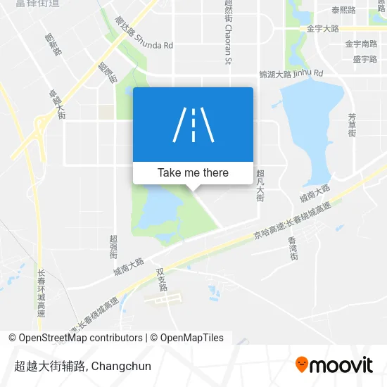 超越大街辅路 map