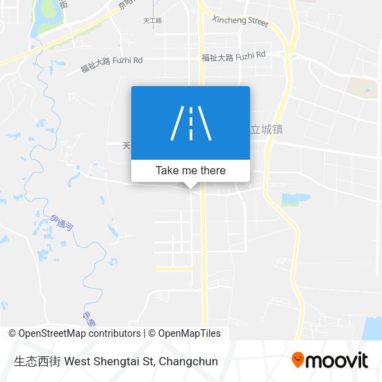 生态西街 West Shengtai St map