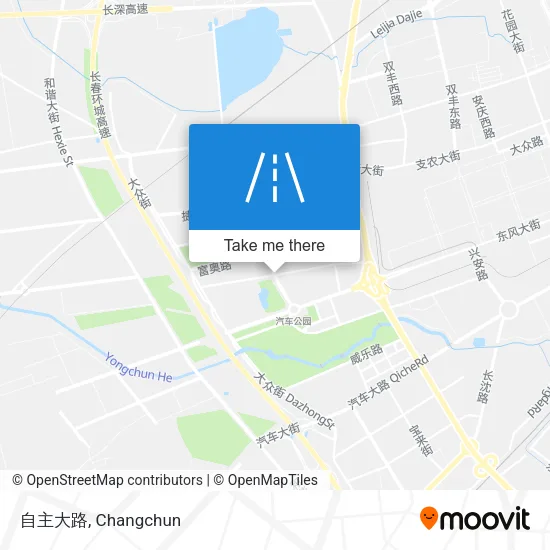 自主大路 map