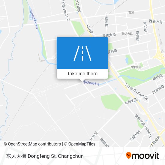 东风大街 Dongfeng St map